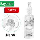 100/50pcs Needle Cartridge for Ultima A6 Nano/9 Pin/12 Pin/36 Pin/42 Pin Micro Needle Replacement Derma Tattoo Bayonet Screw