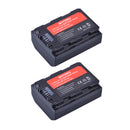 2Pcs 2280mAh NP-FZ100 NPFZ100 NP FZ100 Battery + LED Dual USB Charger for Sony NP-FZ100, BC-QZ1, Sony a9, a7R III, a7 III,A6600