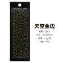 1pcs Butterfly Heart Gold Silver Stamping PVC Material Stickers Scrapbooking Creative DIY Deco Stationery Stickers