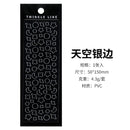 1pcs Butterfly Heart Gold Silver Stamping PVC Material Stickers Scrapbooking Creative DIY Deco Stationery Stickers