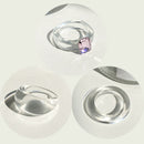 17KM 3pcs Korean Geometric Transparent Resin Acrylic Rings Set For Women Fashion Crystal Rings 2021 Trend Jewelry Gifts