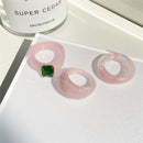 17KM 3pcs Korean Geometric Transparent Resin Acrylic Rings Set For Women Fashion Crystal Rings 2021 Trend Jewelry Gifts