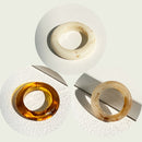 17KM 3pcs Korean Geometric Transparent Resin Acrylic Rings Set For Women Fashion Crystal Rings 2021 Trend Jewelry Gifts
