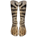 Funny Leopard Tiger Cotton Socks For Women Happy Animal Kawaii Unisex Socks Harajuku Cute Casual High Ankle Socks Female Party