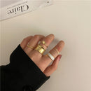 17KM Bohemian Gold Chain Rings Set For Women Fashion Boho Coin Snake Moon Rings Party 2021 Trend Jewelry Gift