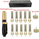2 in 1 hyaluronic pen with 10pcs Syringe 2 needle free atomizer hyaluron injection pen lip wrinkle remova for Tattoo Tip filler