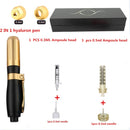 2 in 1 hyaluronic pen with 10pcs Syringe 2 needle free atomizer hyaluron injection pen lip wrinkle remova for Tattoo Tip filler
