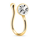 1Piece Stainless Steel Heart Clip On Nose Ring Star Fake Nose Piercing Clip On Cross Nose Clip Fake Jewelry Faux Piercing Nez