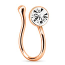1Piece Stainless Steel Heart Clip On Nose Ring Star Fake Nose Piercing Clip On Cross Nose Clip Fake Jewelry Faux Piercing Nez