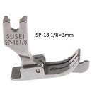 1PC 1/4 1/8 3/8 1/16 3/16 5/16 1/32 Metal Presser Foot SP-18 Industrial Sewing Machine Flat Car Moving Edge Single Needle Flat