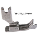 1PC 1/4 1/8 3/8 1/16 3/16 5/16 1/32 Metal Presser Foot SP-18 Industrial Sewing Machine Flat Car Moving Edge Single Needle Flat