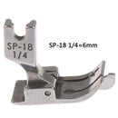 1PC 1/4 1/8 3/8 1/16 3/16 5/16 1/32 Metal Presser Foot SP-18 Industrial Sewing Machine Flat Car Moving Edge Single Needle Flat