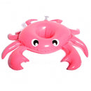 1PC Inflatable Cherry Crab Cup Holder Pool Party Float Drink Holder Swimming Pool Float Beer Cooler Pool Toy Floating Coasters