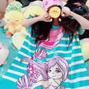 2 Sizes Plus size Kids Hooded Bath Towel Microfiber Boys Girls Beach Towels Super Absorbent Cartoon Child Sunscreen Beach Shawel