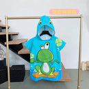 2 Sizes Plus size Kids Hooded Bath Towel Microfiber Boys Girls Beach Towels Super Absorbent Cartoon Child Sunscreen Beach Shawel