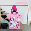 2 Sizes Plus size Kids Hooded Bath Towel Microfiber Boys Girls Beach Towels Super Absorbent Cartoon Child Sunscreen Beach Shawel