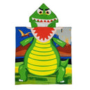 2 Sizes Plus size Kids Hooded Bath Towel Microfiber Boys Girls Beach Towels Super Absorbent Cartoon Child Sunscreen Beach Shawel