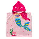 2 Sizes Plus size Kids Hooded Bath Towel Microfiber Boys Girls Beach Towels Super Absorbent Cartoon Child Sunscreen Beach Shawel