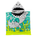 2 Sizes Plus size Kids Hooded Bath Towel Microfiber Boys Girls Beach Towels Super Absorbent Cartoon Child Sunscreen Beach Shawel