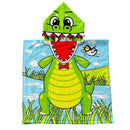 2 Sizes Plus size Kids Hooded Bath Towel Microfiber Boys Girls Beach Towels Super Absorbent Cartoon Child Sunscreen Beach Shawel