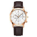 2021 Relogio Masculino Watches Men Fashion Sport Stainless Steel Case Leather Band Watch Quartz Business Wristwatch Reloj Hombre