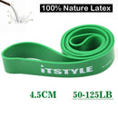 41" 208cm Resistance Bands Natural Latex Rubber Loop Gym Expander Strengthen Trainning Power Fitness Pull Up Elastic Band