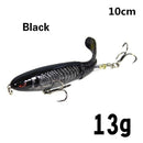 1PCS Whopper Plopper 10cm/13g Topwater Fishing Lure Artificial Hard Bait Plopper Soft Rotating Tail Fishing Tackle Fishing Bait