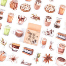 46pcs/set Autumn Flower Sticker Diy Scrapbooking Diary Planner Decoration Sticker Album