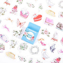 46pcs/set Autumn Flower Sticker Diy Scrapbooking Diary Planner Decoration Sticker Album