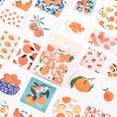 46pcs/set Autumn Flower Sticker Diy Scrapbooking Diary Planner Decoration Sticker Album