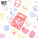 46pcs/set Autumn Flower Sticker Diy Scrapbooking Diary Planner Decoration Sticker Album