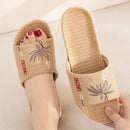 Suihyung Summer Flax Slippers Women Men Casual Linen Slides Multi-Style Non-Slip EVA Home Flip Flops Indoor Shoes Female Sandals