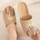 Suihyung Summer Flax Slippers Women Men Casual Linen Slides Multi-Style Non-Slip EVA Home Flip Flops Indoor Shoes Female Sandals