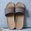 Suihyung Summer Flax Slippers Women Men Casual Linen Slides Multi-Style Non-Slip EVA Home Flip Flops Indoor Shoes Female Sandals