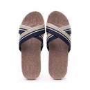 Suihyung Summer Flax Slippers Women Men Casual Linen Slides Multi-Style Non-Slip EVA Home Flip Flops Indoor Shoes Female Sandals