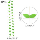 Green Eucalyptus Leaves Garland Wisteria Artificial Flowers Rattan Fake Plant Silk Leaf Vines For Wedding Birthday Party Decor