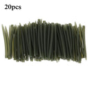 100PCS Terminal Carp Fishing Anti Tangle Sleeves Connect with Fishing Hook Rubber Tip Tube Positioner Terminal Fishing Tackles