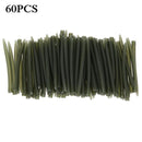 100PCS Terminal Carp Fishing Anti Tangle Sleeves Connect with Fishing Hook Rubber Tip Tube Positioner Terminal Fishing Tackles