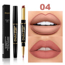 2 IN 1  Lip Liner Waterproof Matte Lipstick Pencil Contour Tint Sexy Red Matte Long Lasting Moisturizer Lipliner Cosmetics TSLM1
