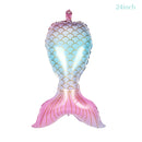 Mermaid Tail Balloons Sea Shells Balloons Helium Ball for Birthday Baby Shower Summer Beach Mermaid Under the sea Party Supplies