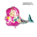 Mermaid Tail Balloons Sea Shells Balloons Helium Ball for Birthday Baby Shower Summer Beach Mermaid Under the sea Party Supplies