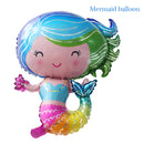 Mermaid Tail Balloons Sea Shells Balloons Helium Ball for Birthday Baby Shower Summer Beach Mermaid Under the sea Party Supplies