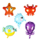 Mermaid Tail Balloons Sea Shells Balloons Helium Ball for Birthday Baby Shower Summer Beach Mermaid Under the sea Party Supplies