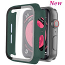 Glass+cover For Apple Watch case 44mm 40mm iWatch 42mm 38mm Screen Protector+bumper Accessories for applewatch series 5 4 3 SE 6