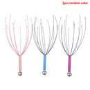 1PCS Unisex Octopus Head Scalp Relaxation Massage Pain Relief Body Massager Stress Release Relaxing Claw Metal Massager Device