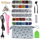 8800PcsEU/US Hot Fix Rhinestones Set/Crystal Glass Hotfix Rhinestone Applicator Iron-on Wand Strass Rhinestone Heat-fix Tool Gun