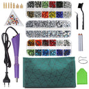 8800PcsEU/US Hot Fix Rhinestones Set/Crystal Glass Hotfix Rhinestone Applicator Iron-on Wand Strass Rhinestone Heat-fix Tool Gun