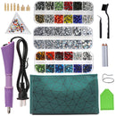 8800PcsEU/US Hot Fix Rhinestones Set/Crystal Glass Hotfix Rhinestone Applicator Iron-on Wand Strass Rhinestone Heat-fix Tool Gun