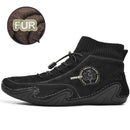 2021 Men Winter Boots Fashion Leather Boots Men Autumn Winter Snow Casual Shoes Men Outdoor Light Ankle Antislip Warm Zapatos