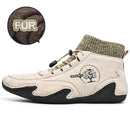 2021 Men Winter Boots Fashion Leather Boots Men Autumn Winter Snow Casual Shoes Men Outdoor Light Ankle Antislip Warm Zapatos